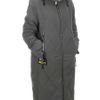 BM22877 DK.GRAY Пальто демисезонное женское (100 гр. холлофайбер) размер 46